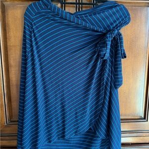 Adrienne Vittadini Blue Asymmetrical Skirt